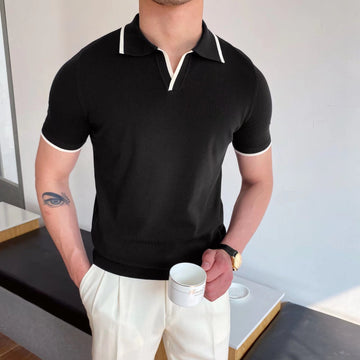 Casual Polo Collar Polo Shirt For Men - Image 4