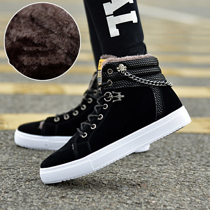 Casual Fashion Sneakers Men's Fleece-lined Sneakers - Image 2