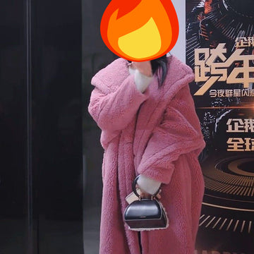 Lamb Wool Coat For Women Winter Warm - Image 4