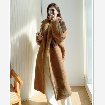 Lamb Wool Coat For Women Winter Warm - Image 5