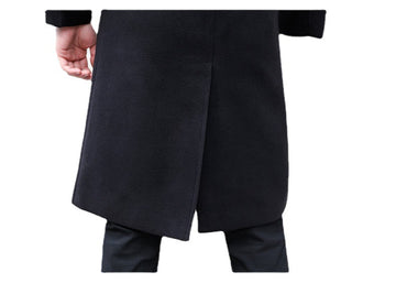 Autumn And Winter New Slim-fit Wool Coat Men's Coat - Image 5