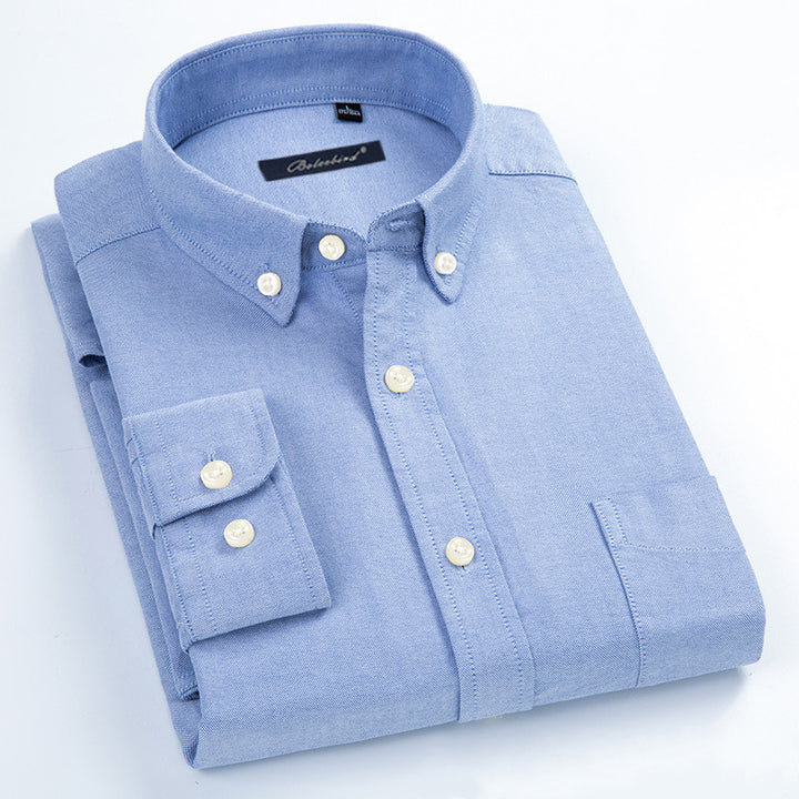Oxford Shirt Men's Long-Sleeved Shirt - Image 5
