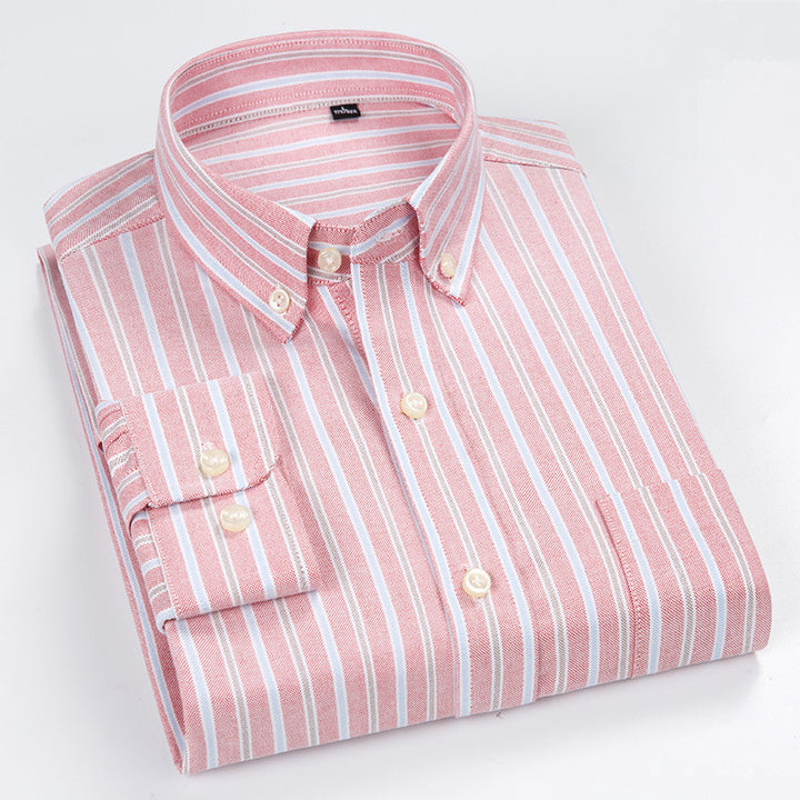 Oxford Shirt Men's Long-Sleeved Shirt - Image 8