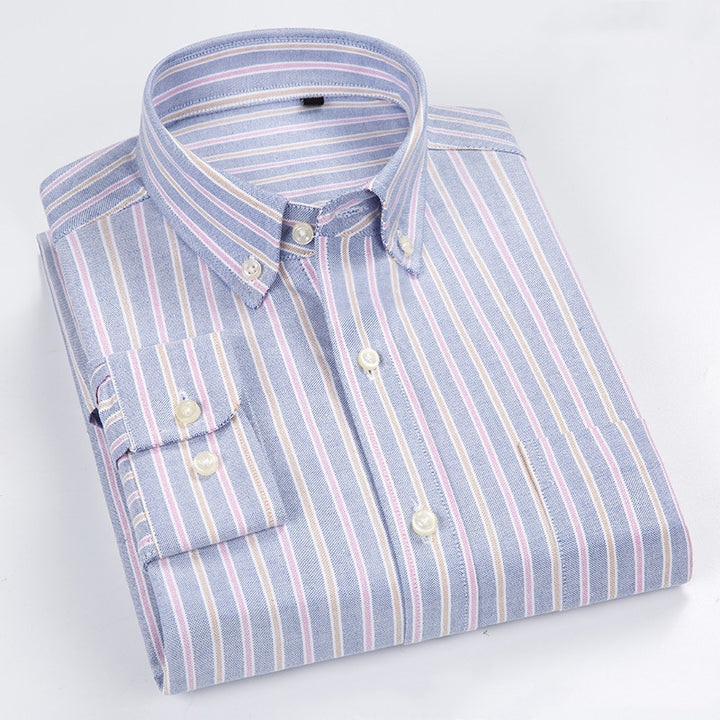 Oxford Shirt Men's Long-Sleeved Shirt - Image 9