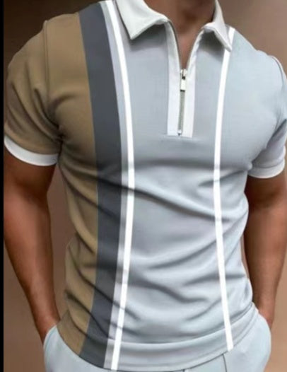 Men's POLO Shirt - Striped/Printed - Image 8