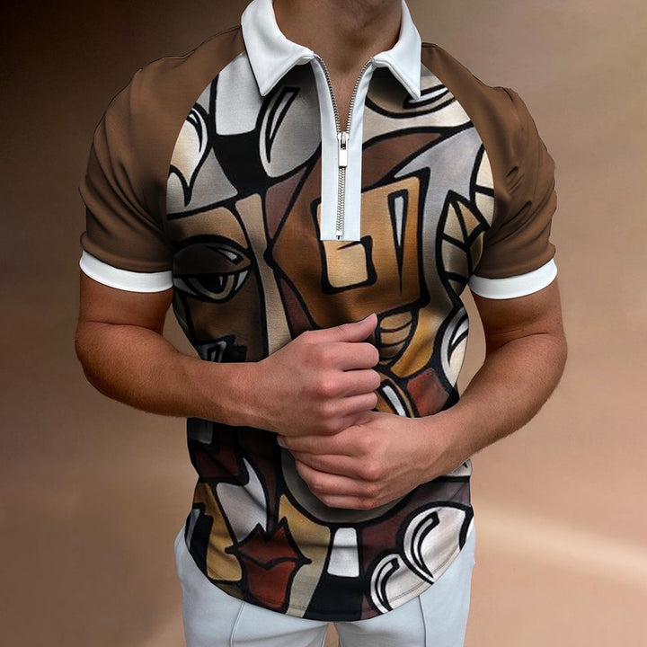 Men's POLO Shirt - Striped/Printed - Image 7