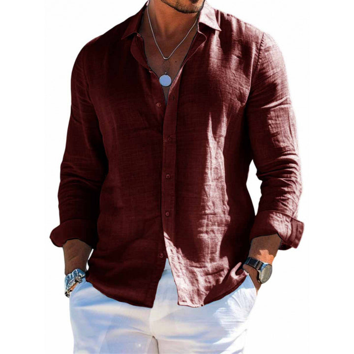 Men's Long Sleeve Casual Shit - Image 5
